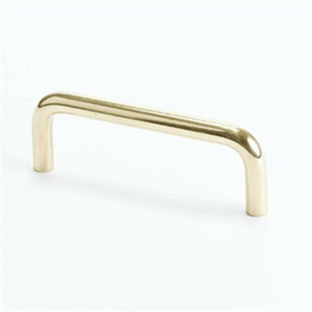 BERENSON 3 in. Zurich Wire Pull, Polished Brass BE6153 203